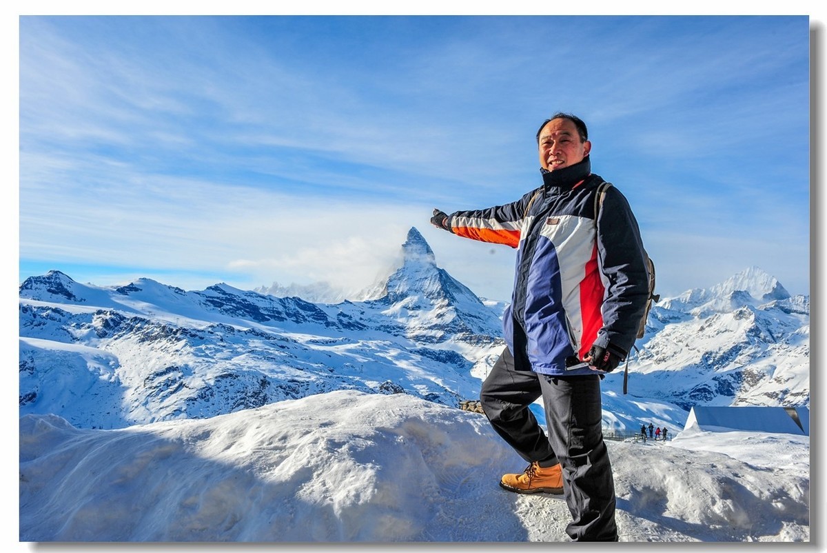 踏雪留影（瑞士马特宏峰）