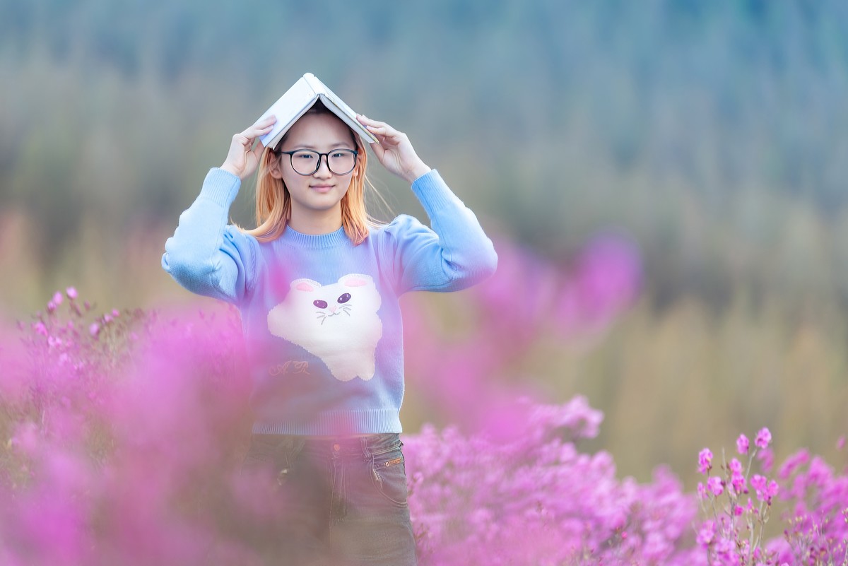 杜鹃花人像