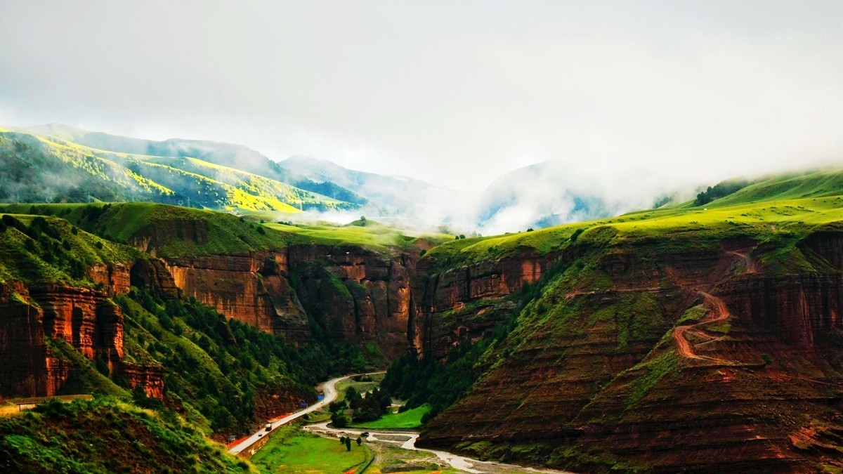 同德县河北乡石藏丹霞观景台【3】