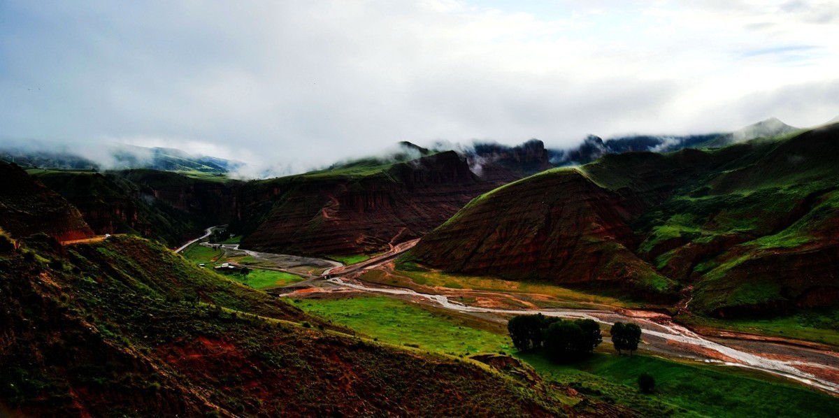 同德县河北乡石藏丹霞观景台【3】