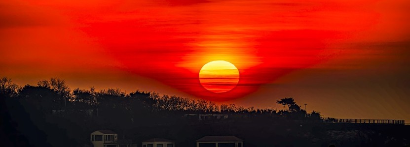 青岛太平角日出