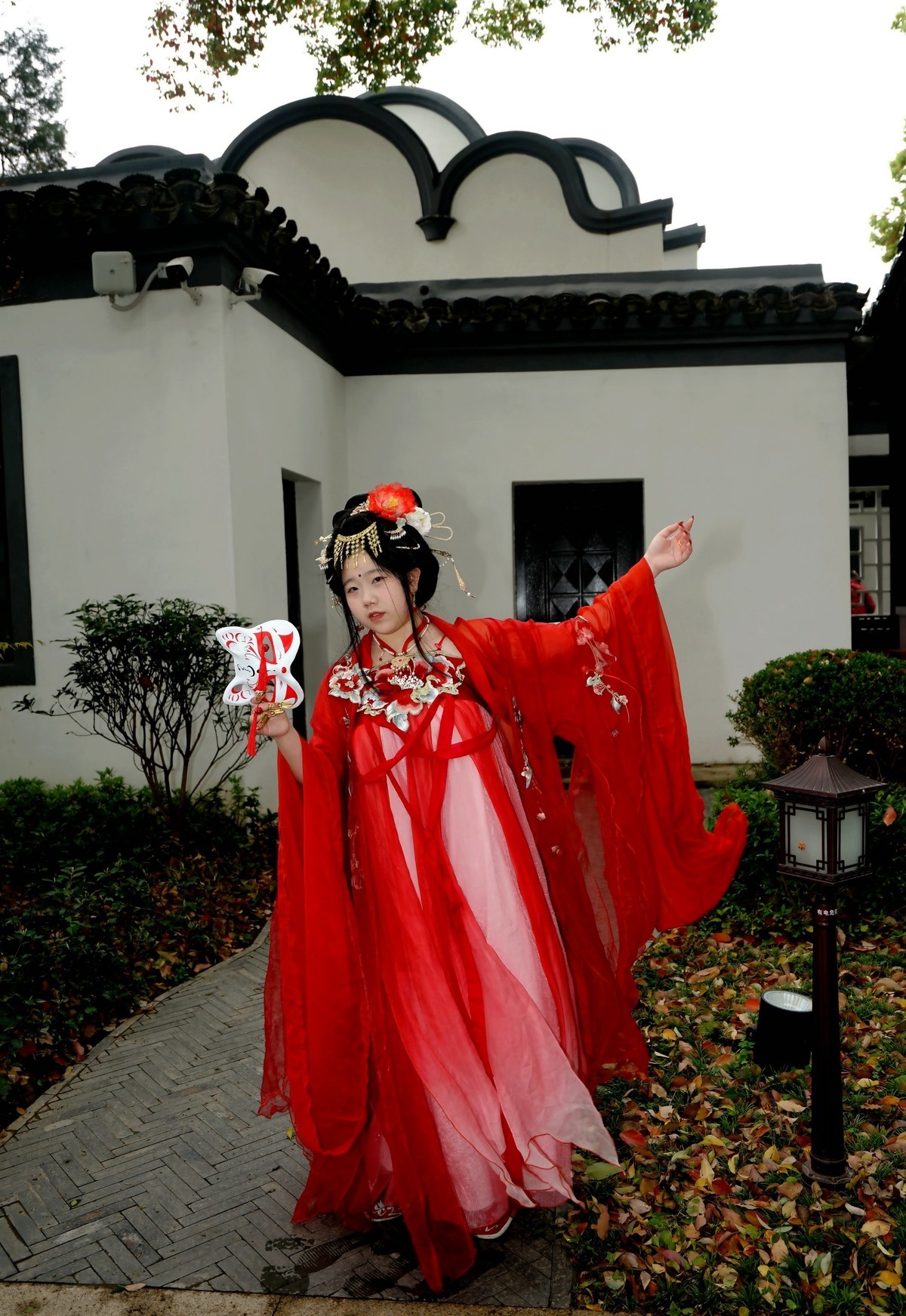 古琴台的古装美女！