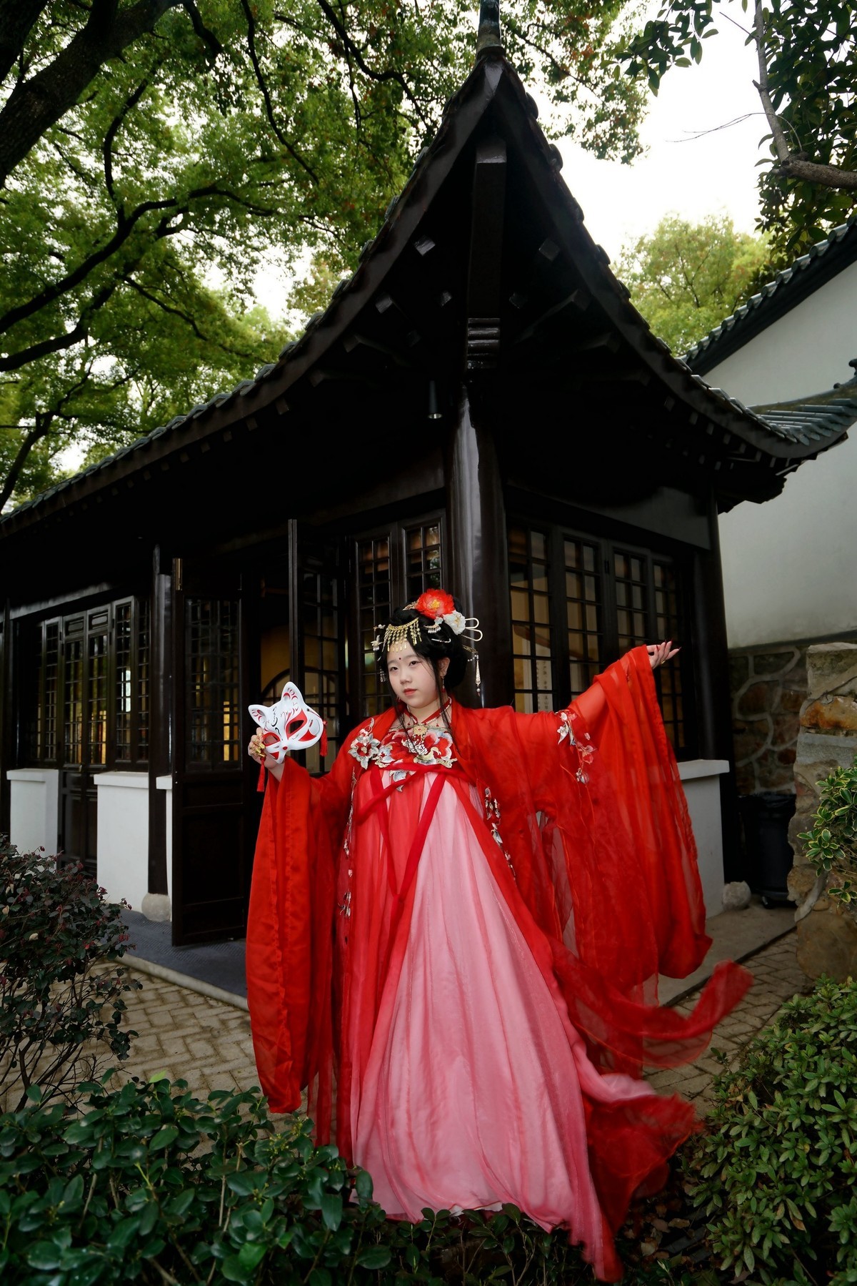 古琴台的古装美女！