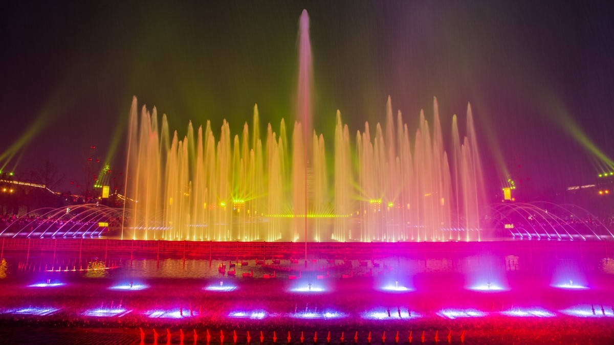 21.3川西行（三）-------西安大慈恩寺，大雁塔夜景