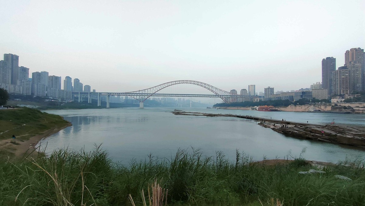 冬天的滨江公园