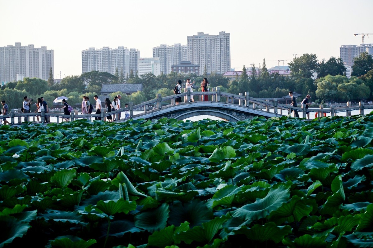 明湖傍晚——景美人更美