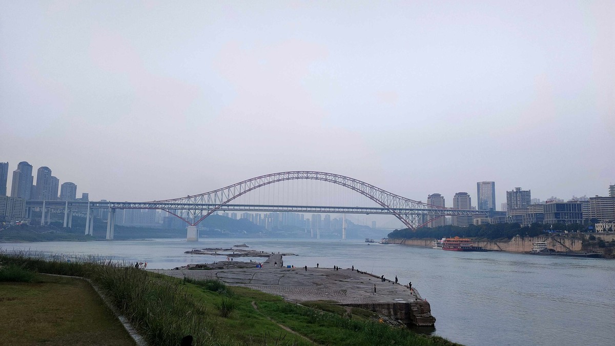 冬天的滨江公园