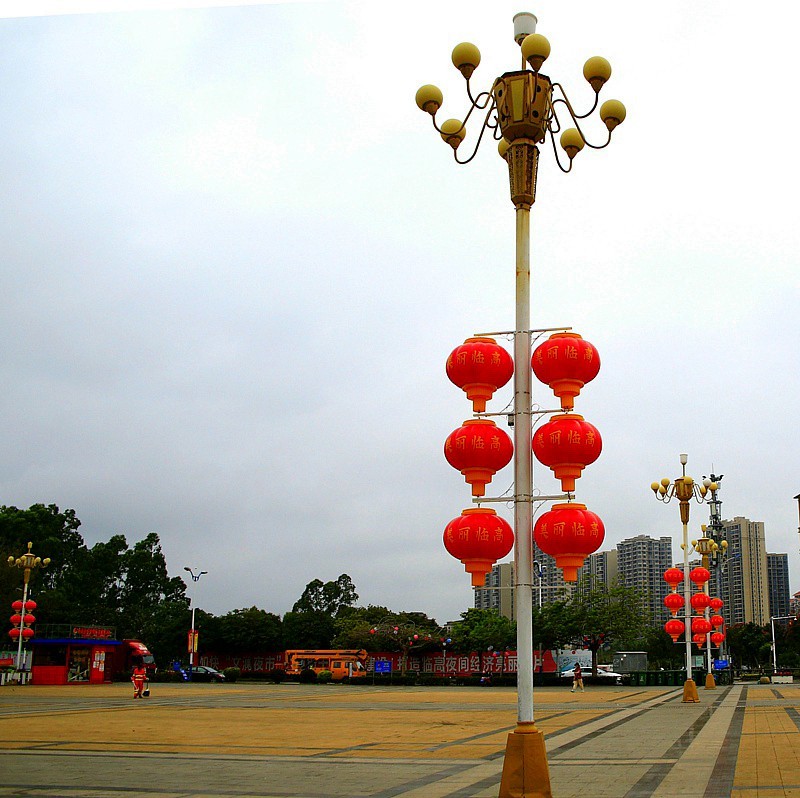 576【不老松：海南游摄纪实】  临髙文澜文化公园主体牌坊错位拍！