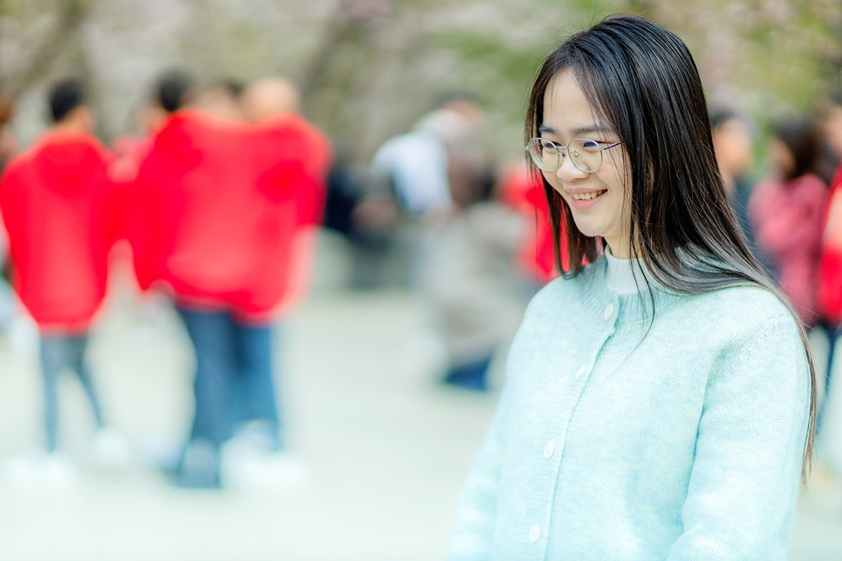鼋头渚樱花美女蹭拍