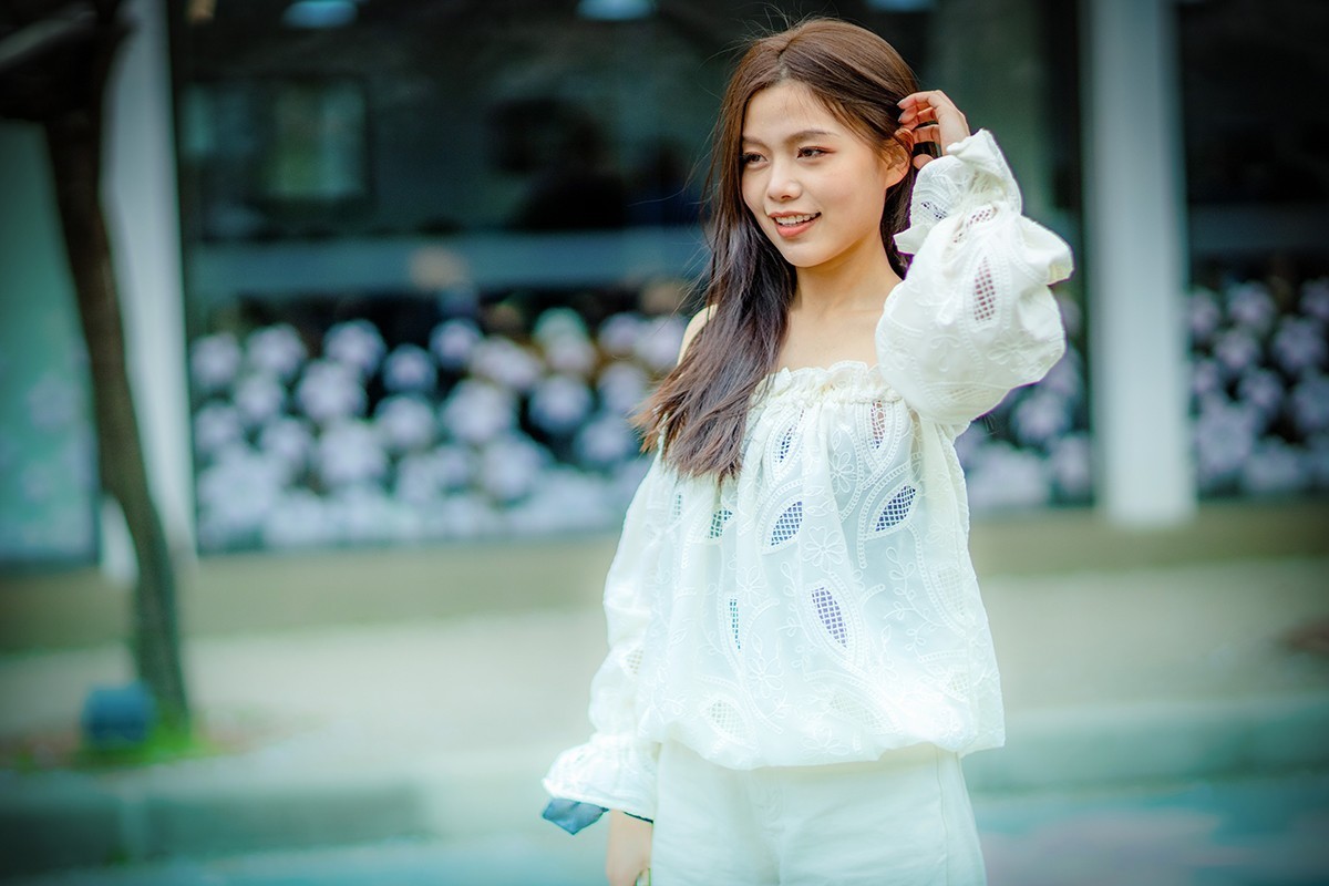 鼋头渚樱花美女蹭拍