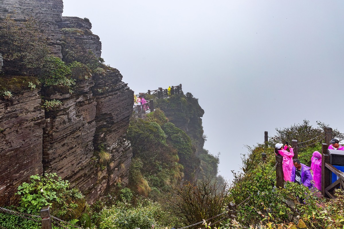 旅游记录 ：贵州 · 铜仁 · 雨雾中的梵净山