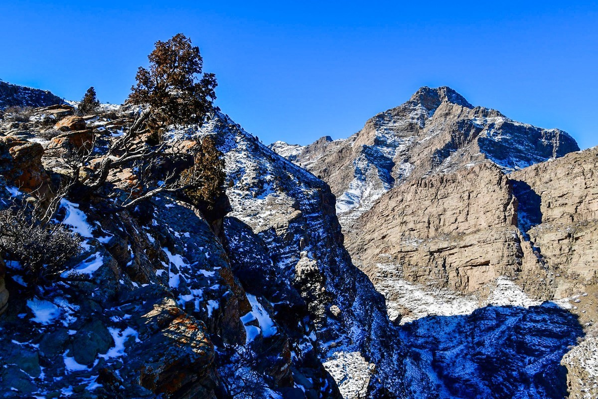 雪后去爬贺兰山