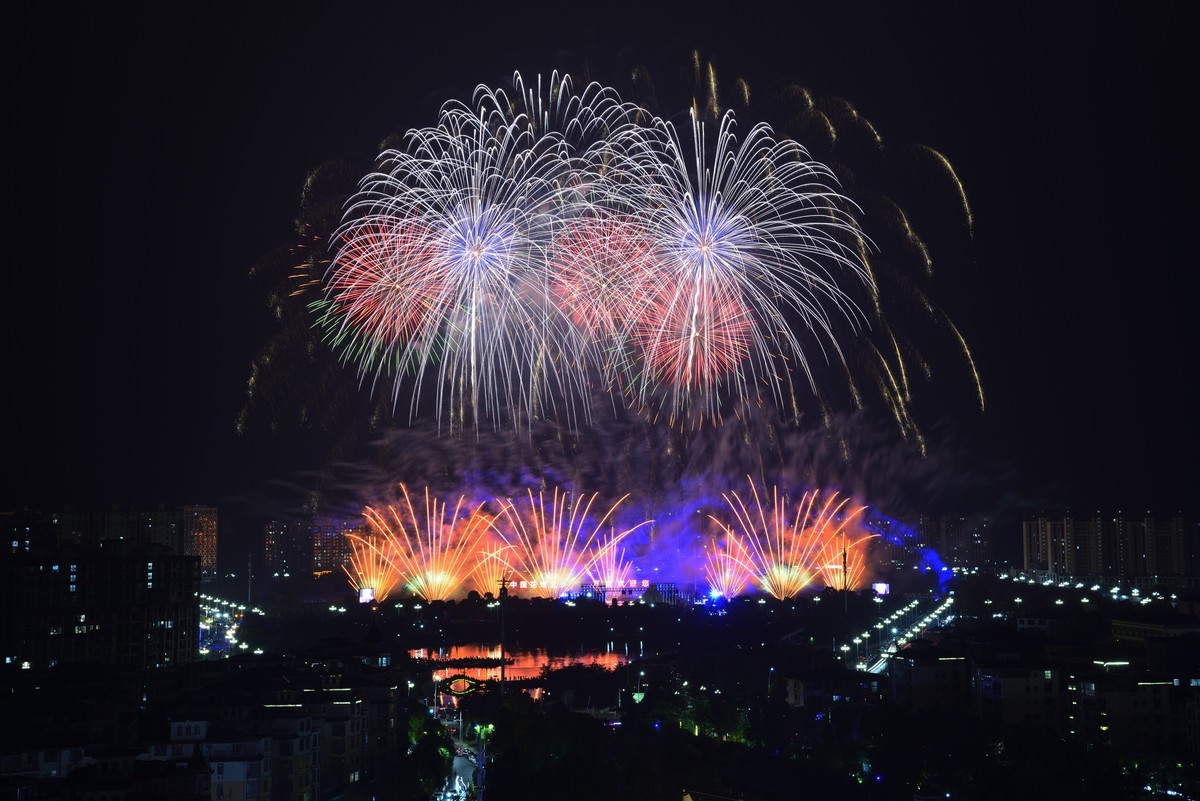 万载第五届国际烟花文化节焰火(3)