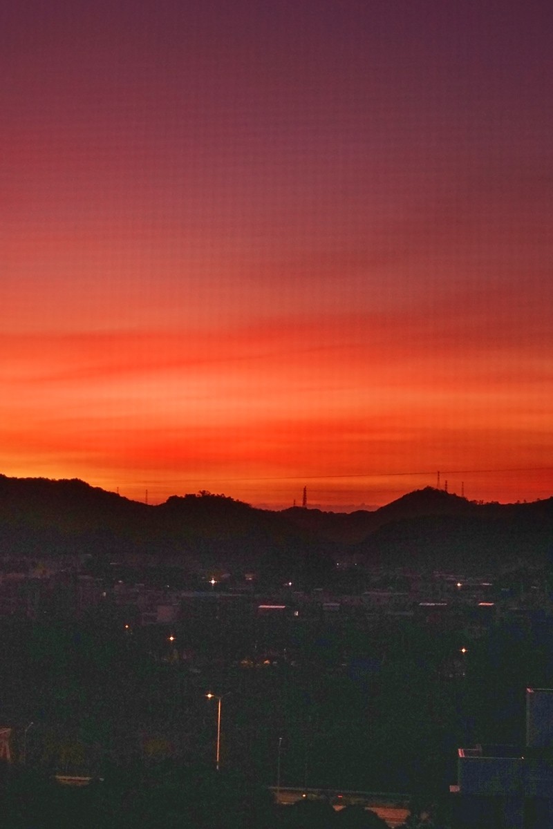 广州渔沙坦拍日出