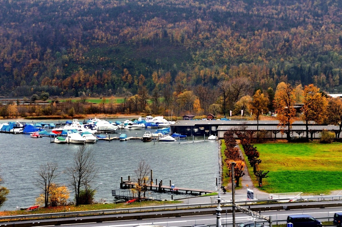 阿尔卑斯山脚下的风光