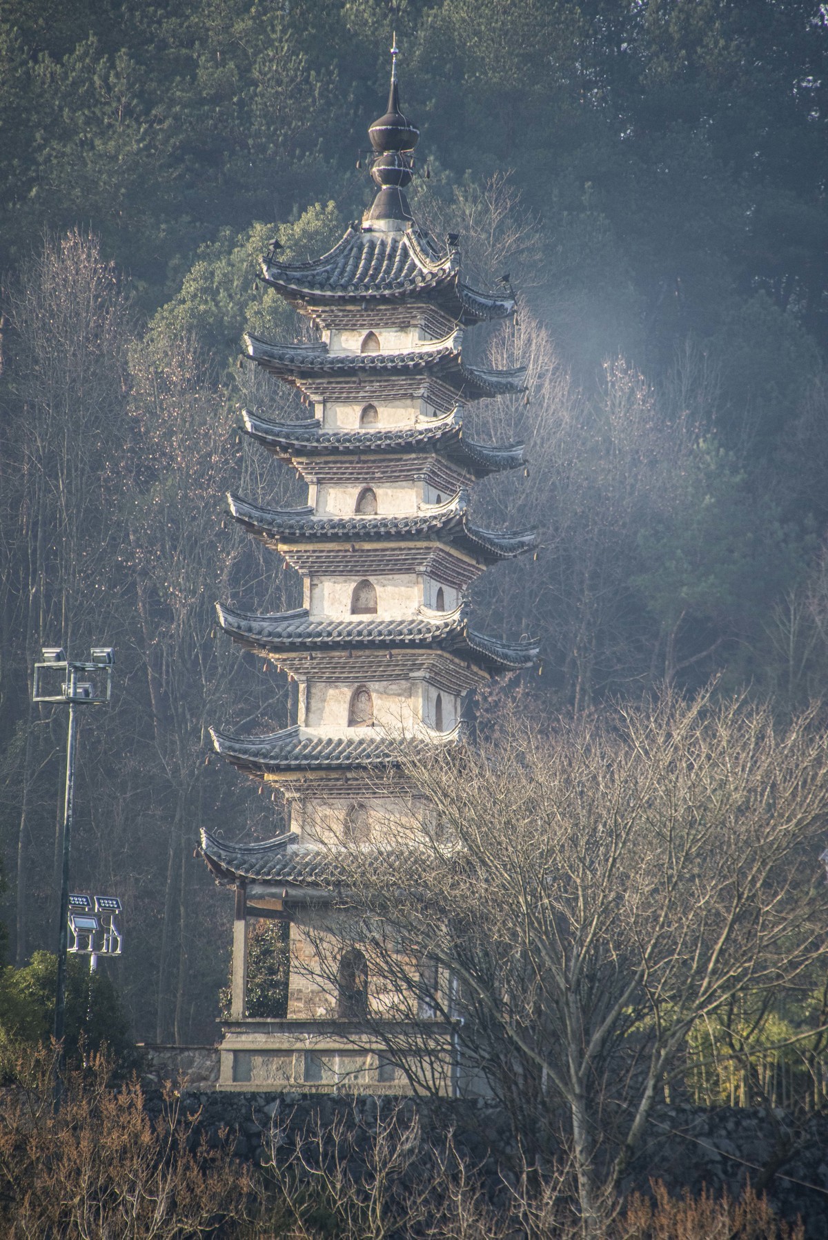 徽州古城冬季清晨