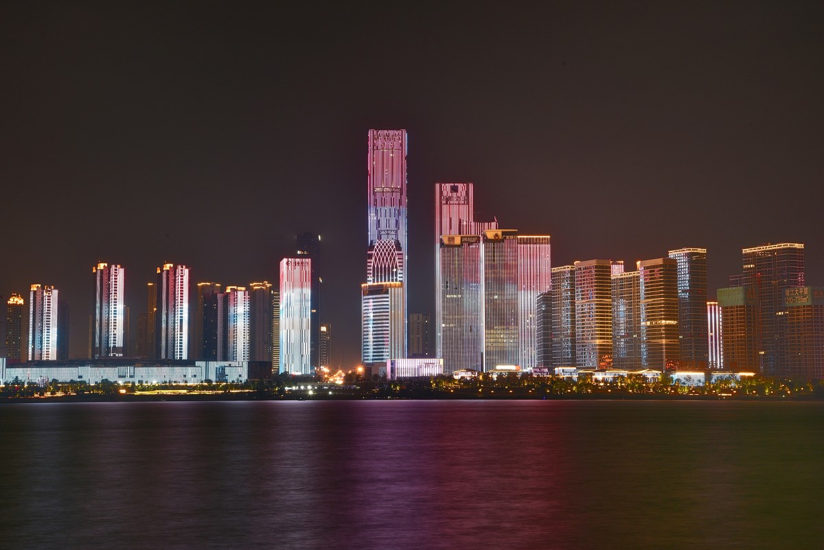 长沙滨江文化园夜景