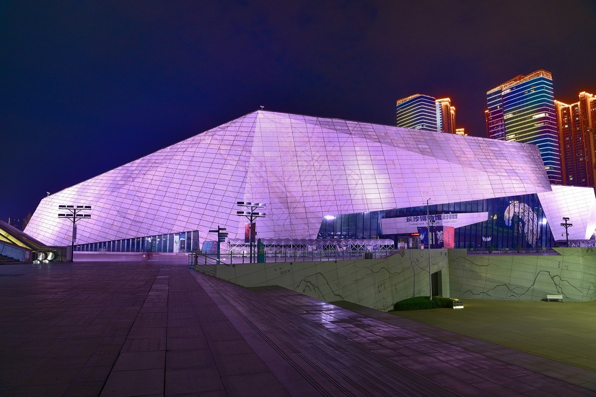 长沙滨江文化园夜景