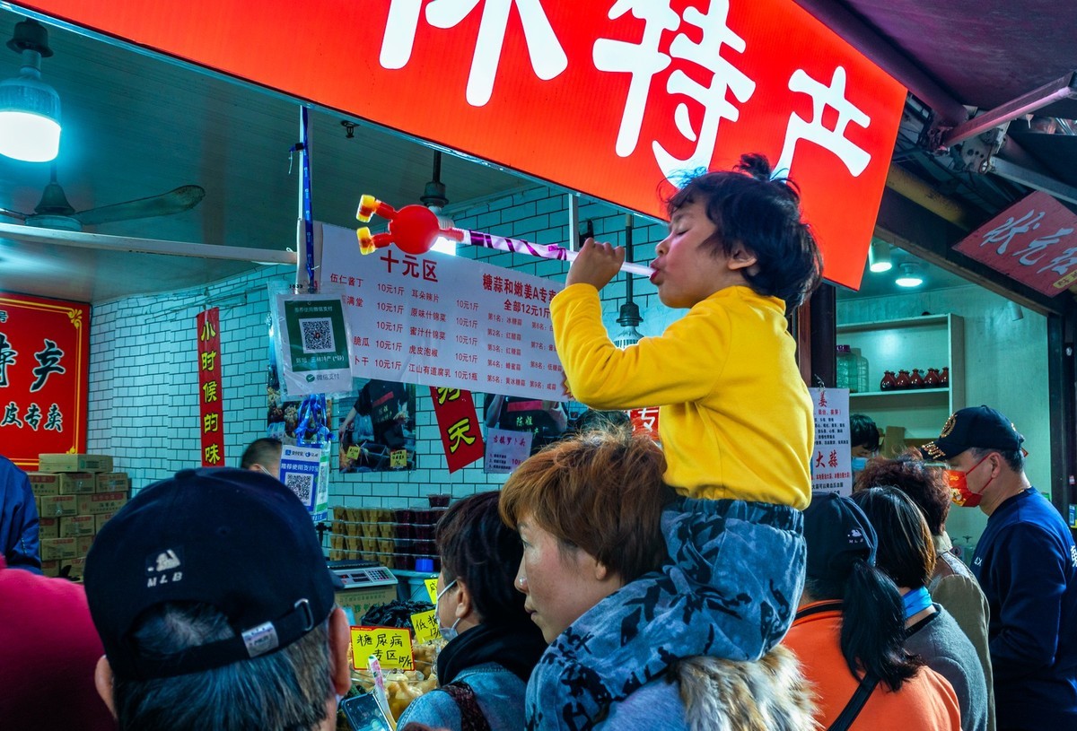 古镇 口罩期间的人间烟火气息