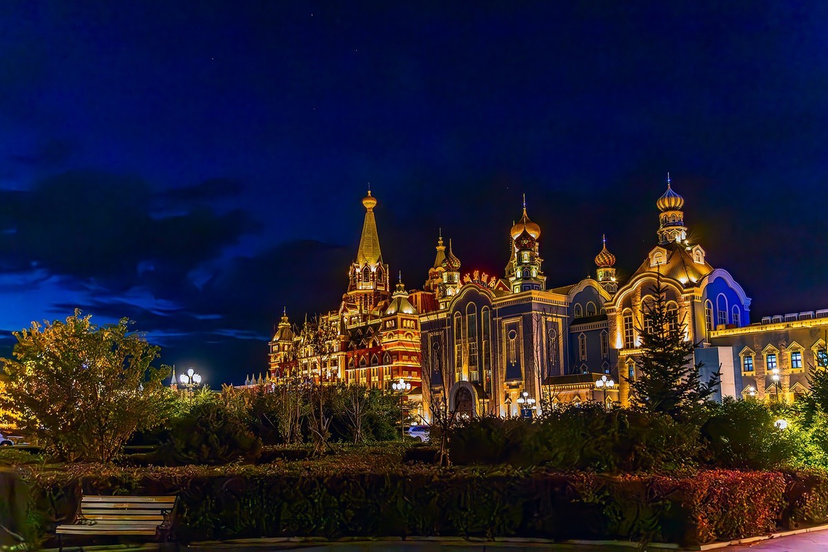 旅游记录 ：内蒙古 · 呼伦贝尔 · 满洲里 · 夜色满洲里