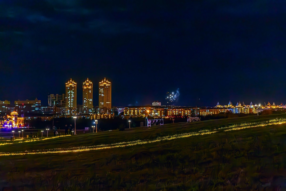 旅游记录 ：内蒙古 · 呼伦贝尔 · 满洲里 · 夜色满洲里