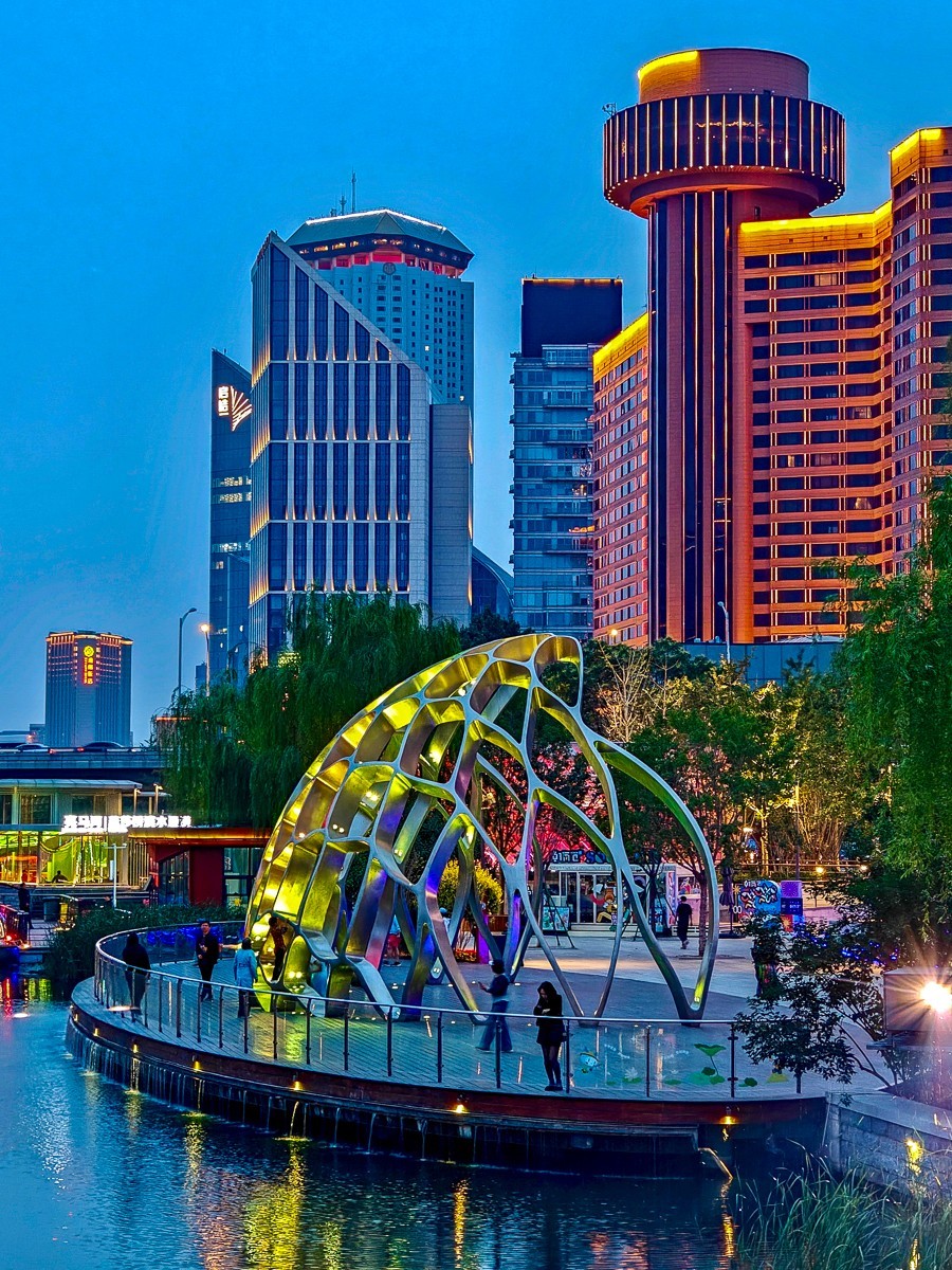 公园和夜景（手机拍摄）