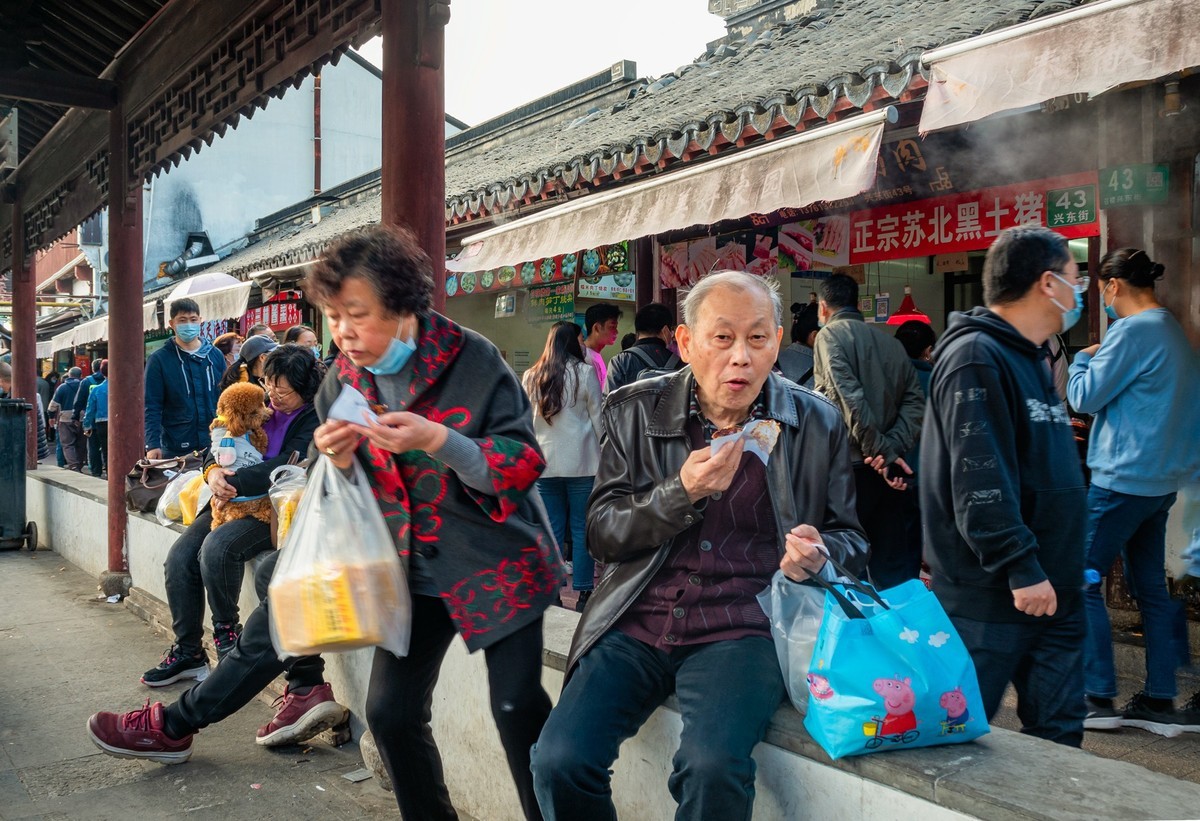 古镇 口罩期间的人间烟火气息