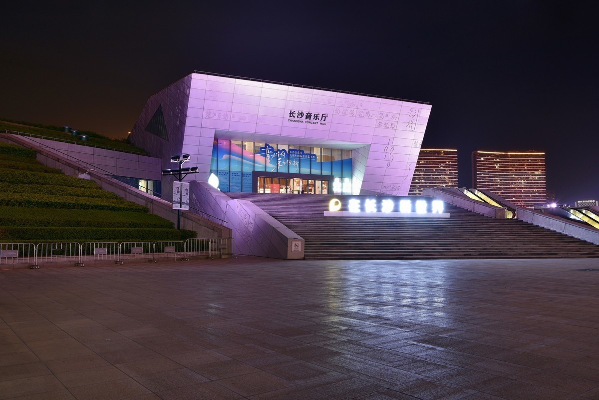 长沙滨江文化园夜景