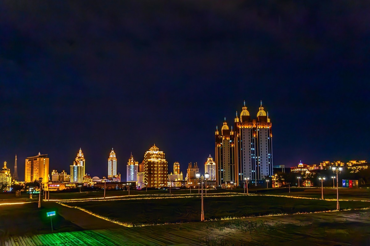 旅游记录 ：内蒙古 · 呼伦贝尔 · 满洲里 · 夜色满洲里
