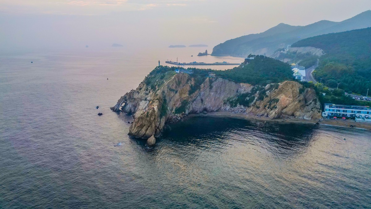 大连的海------鸟瞰须来-海宿小海湾