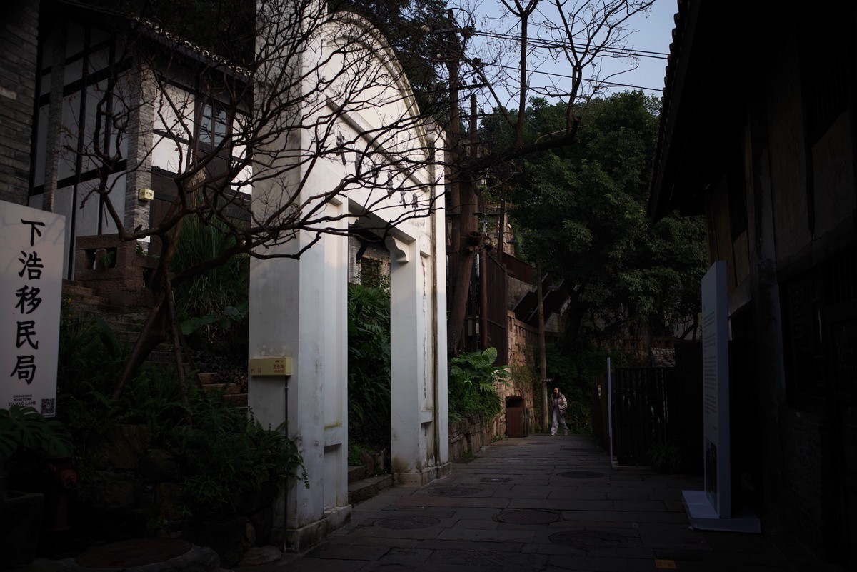 修缮中的下浩老街