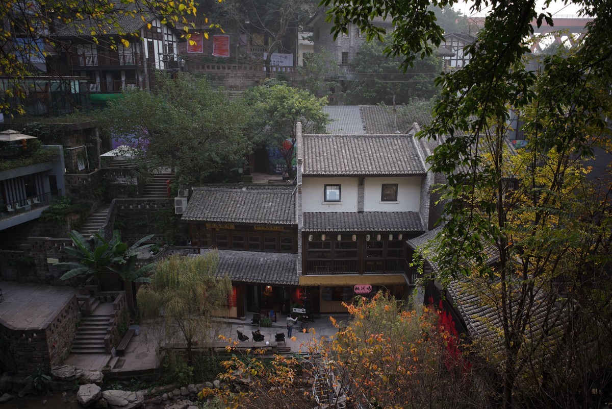 修缮中的下浩老街