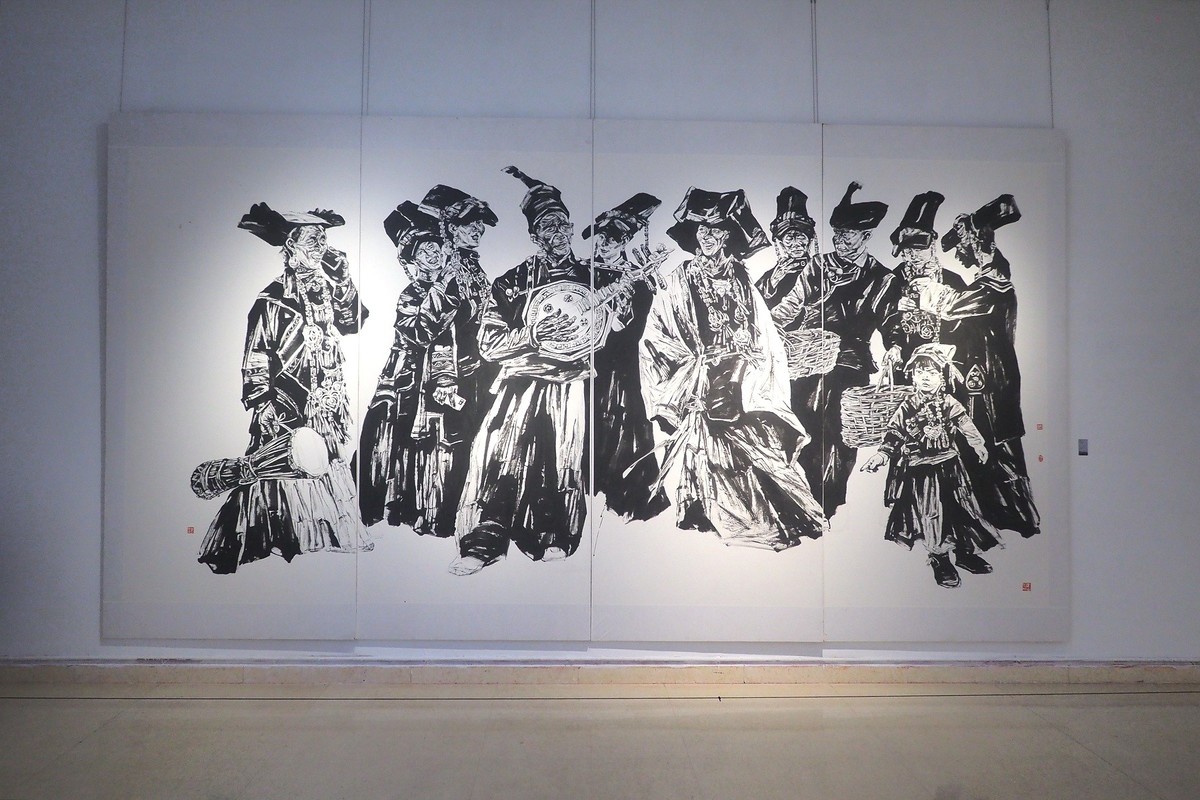 《墨局·当代七人展》上