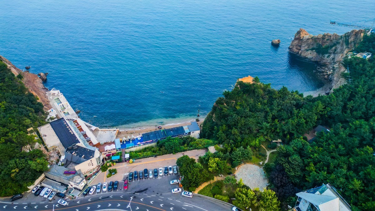 大连的海------鸟瞰须来-海宿小海湾