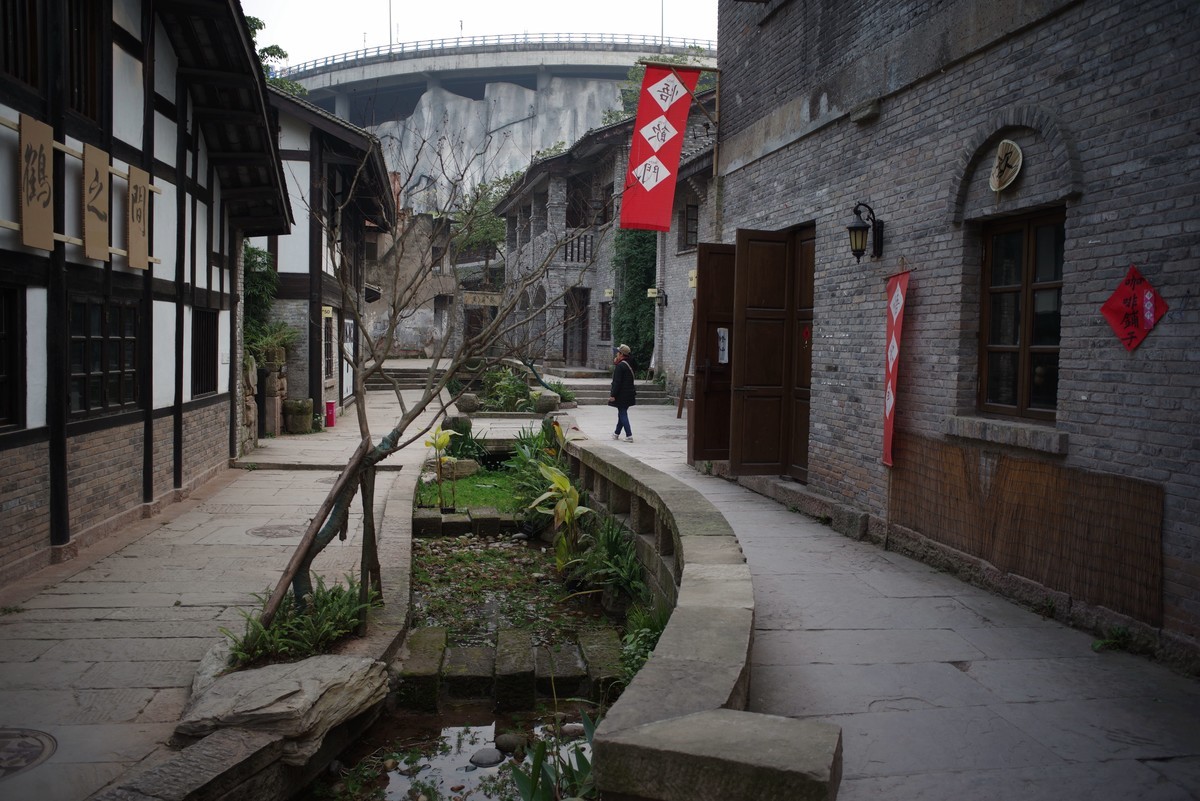 修缮中的下浩老街