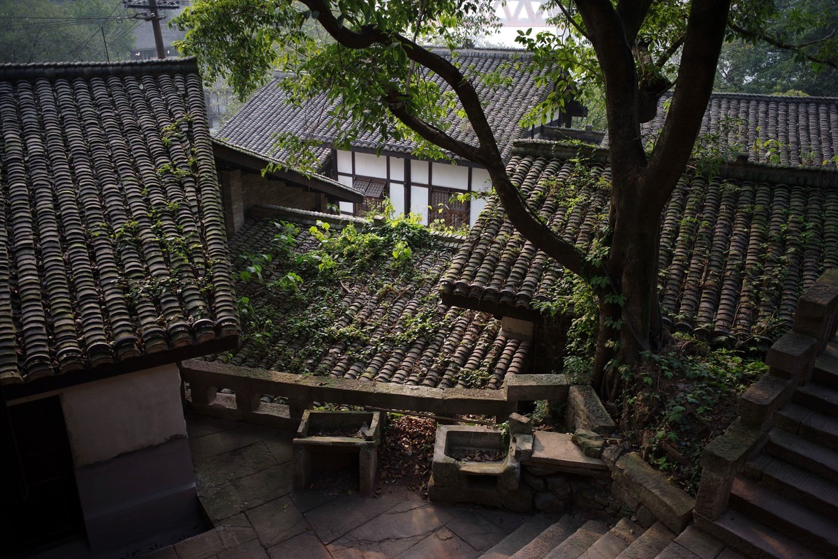 修缮中的下浩老街