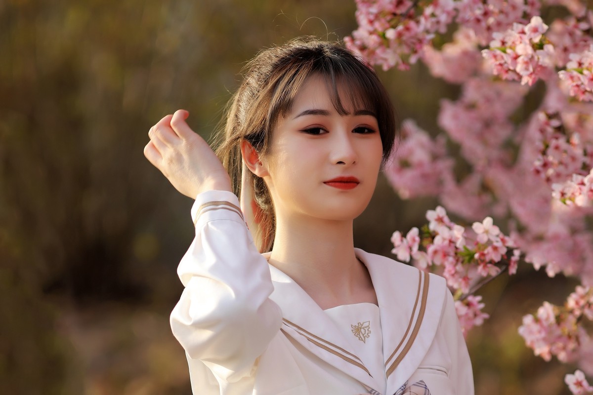 JK服mm（樱花树旁留个影系列08）