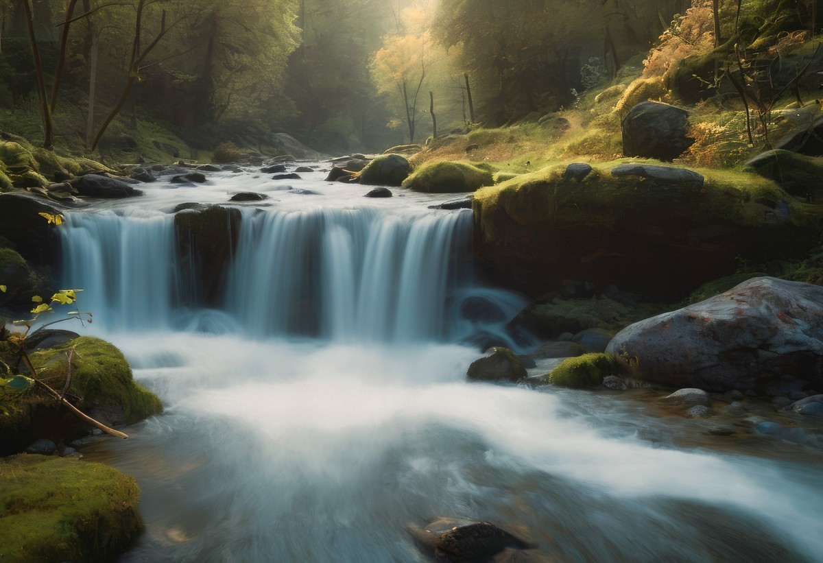 心灵的呼唤：森林与溪流的交响乐章