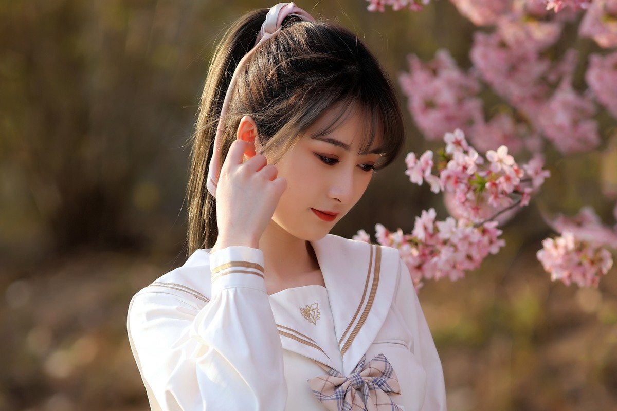 JK服mm（樱花树旁留个影系列08）