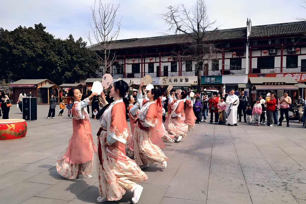 成都罨画池广场文艺表演（完）