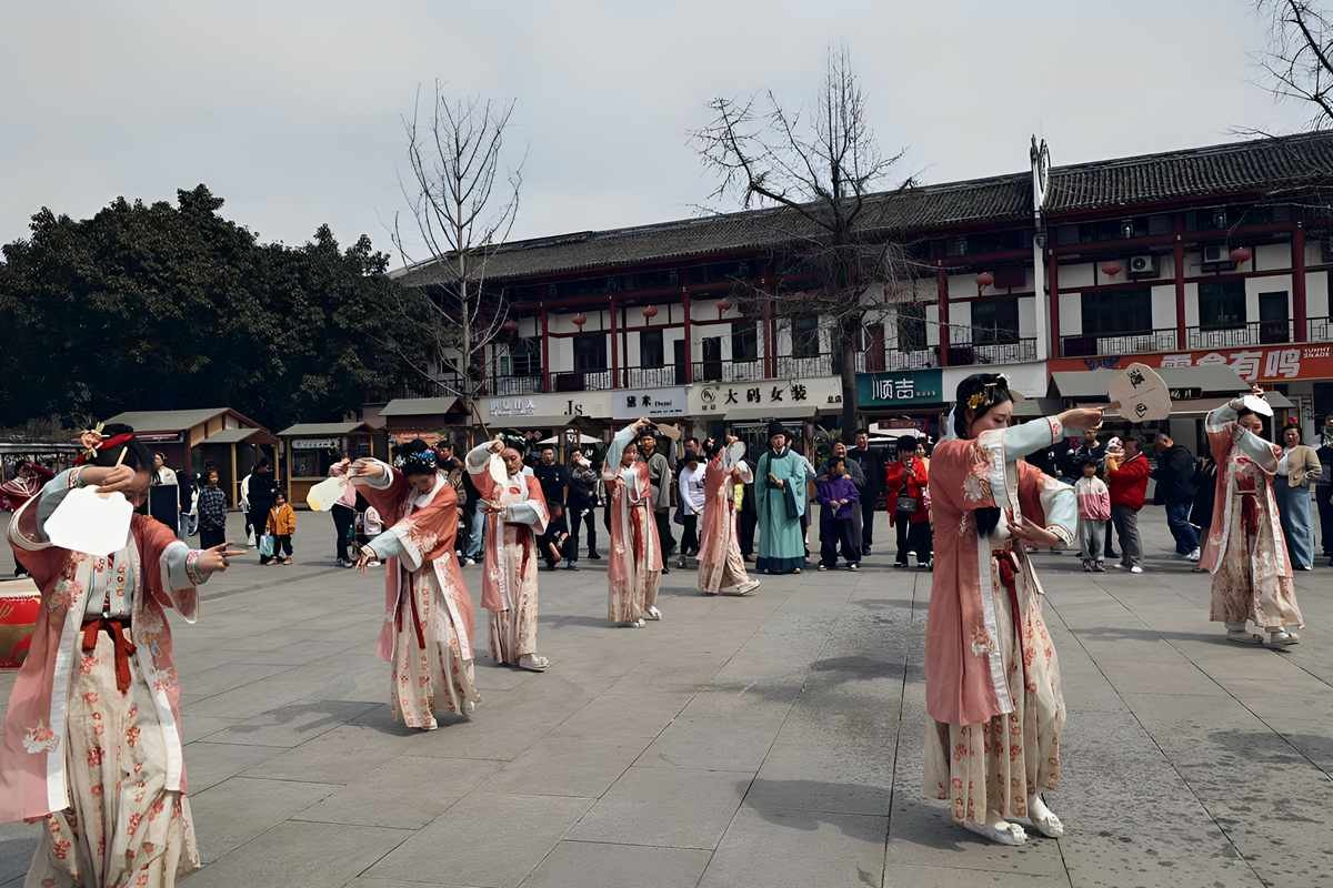 成都罨画池广场文艺表演（完）