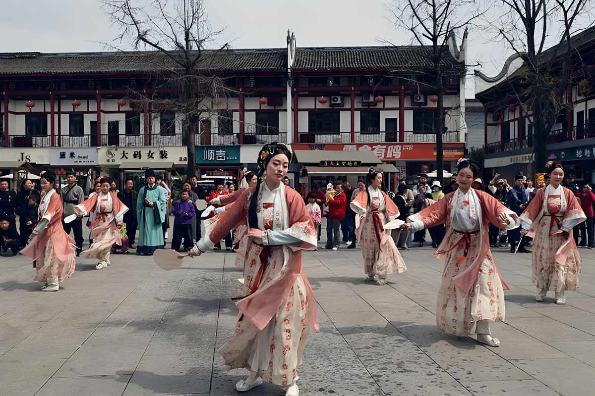 成都罨画池广场文艺表演（完）