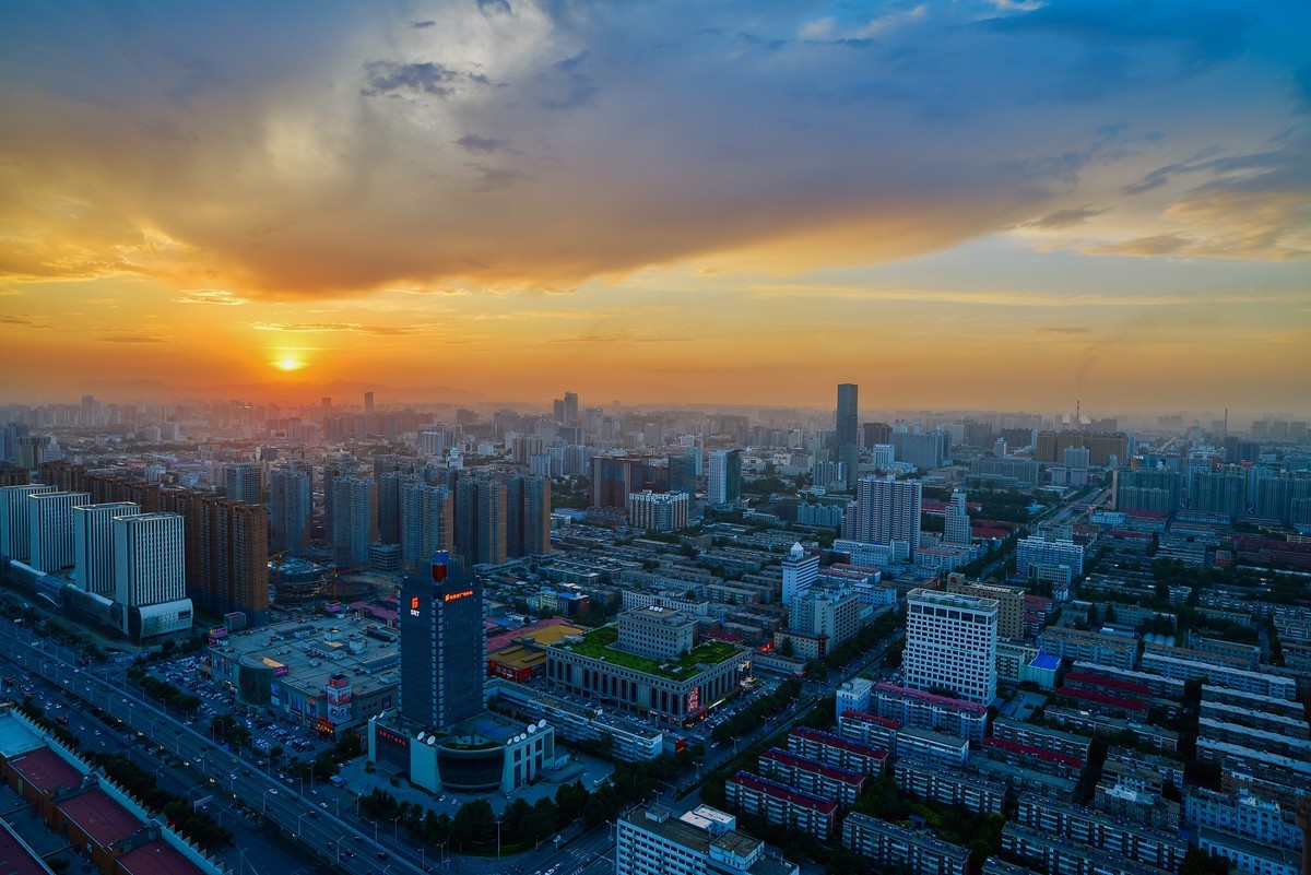 #城市风景一角# 晚霞余晖【电影质感色彩画面】