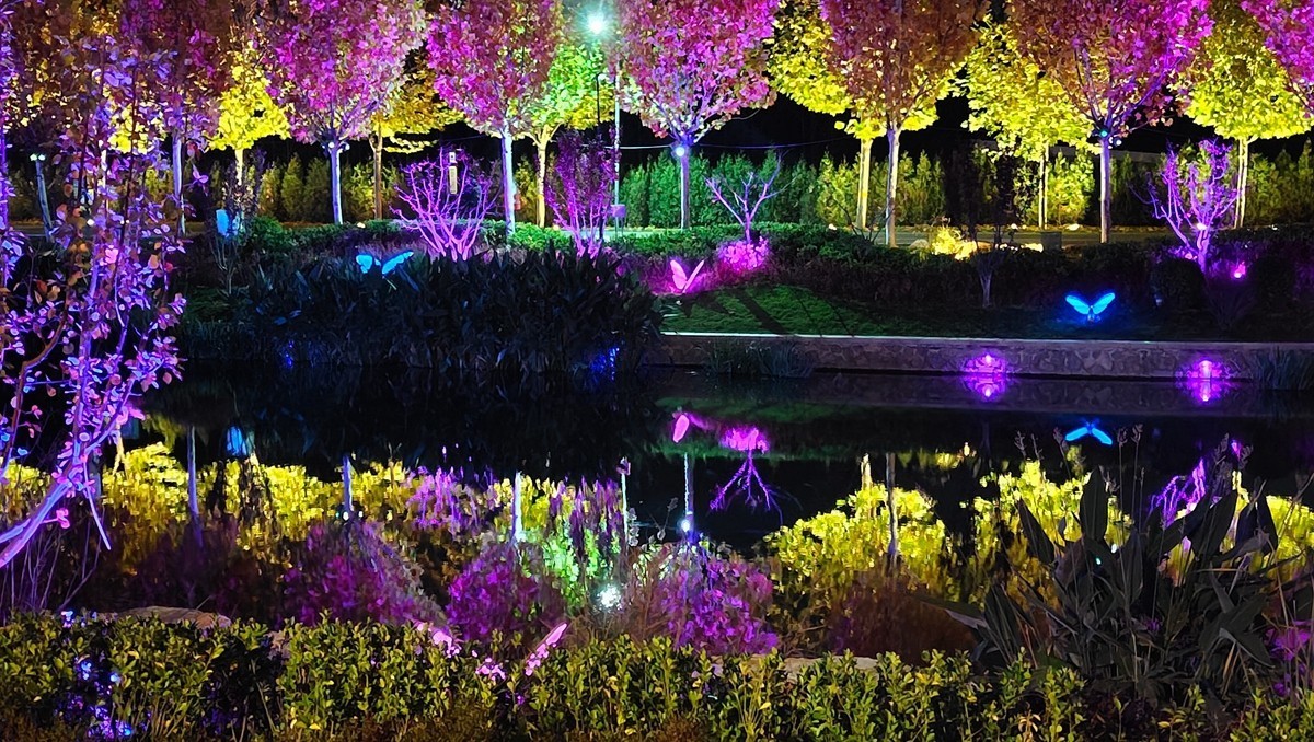 亮马河国际水岸风情夜景