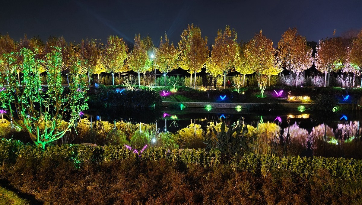 亮马河国际水岸风情夜景