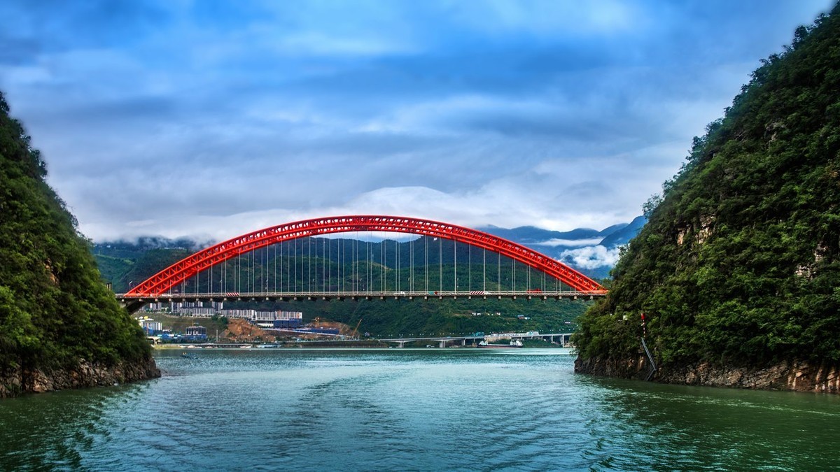 游轮—(长江之旅)—(游巫山xiao三峡—小船)(2)