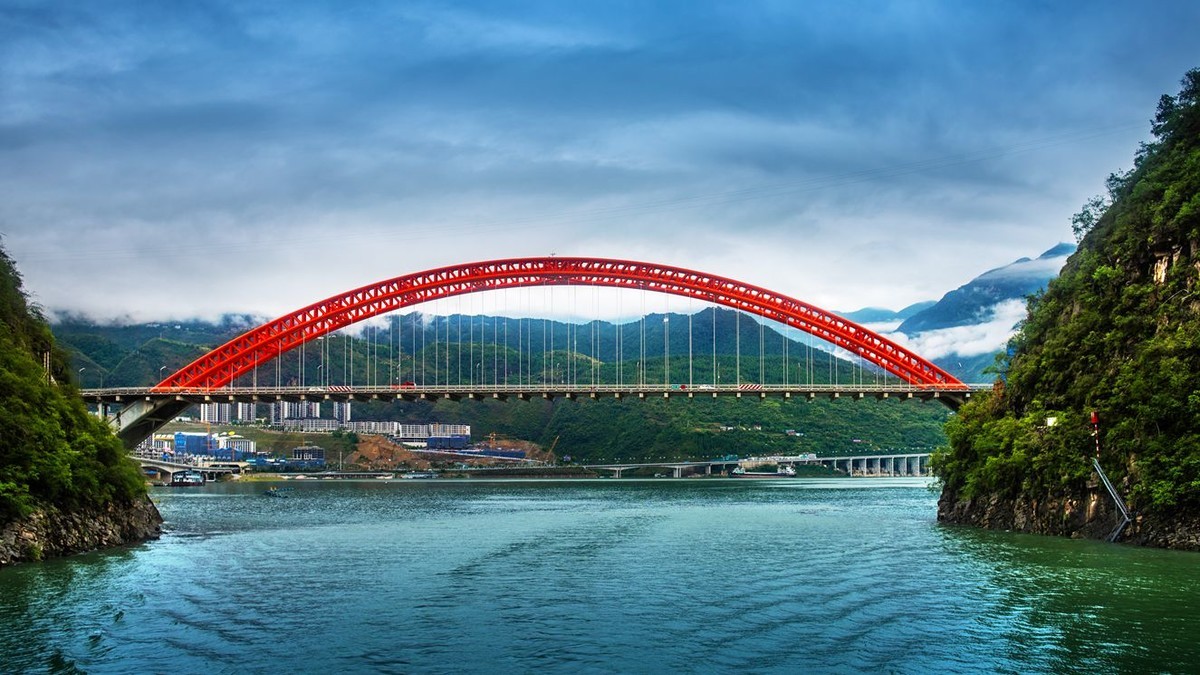 游轮—(长江之旅)—(游巫山xiao三峡—小船)(2)