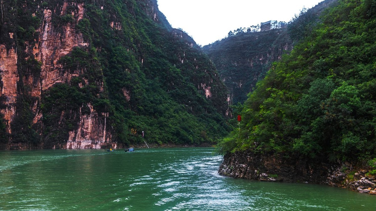 游轮—(长江之旅)—(游巫山xiao三峡—小船)(2)