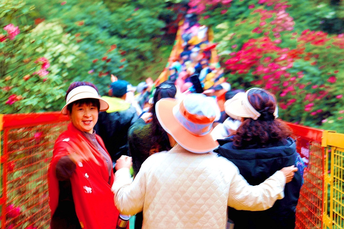 百里杜鹃拍游人