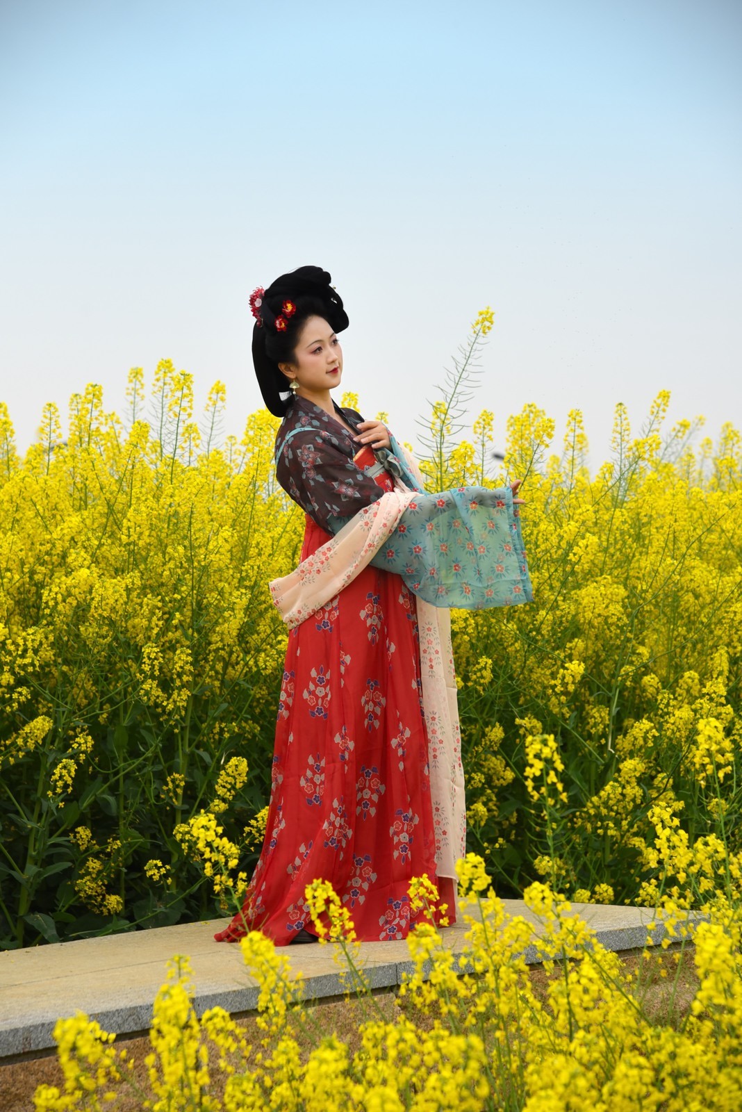 油菜花海——双流广都博物馆瞿上田园拍摄